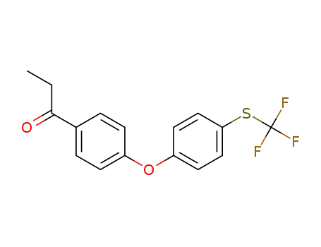 1-(4-(4-((trifluoromethyl)thio)phenoxy)phenyl)propan-1-one