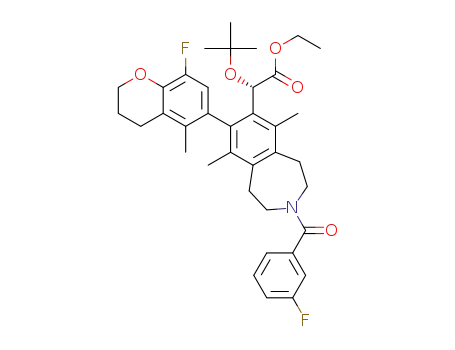 (S)-ethyl 2-(tert-butoxy)-2-((M)-8-(8-fluoro-5-methylchroman-6-yl)-3-(3-fluorobenzoyl)-6,9-dimethyl-2,3,4,5-tetrahydro-1H-benzo[d]azepin-7-yl)acetate