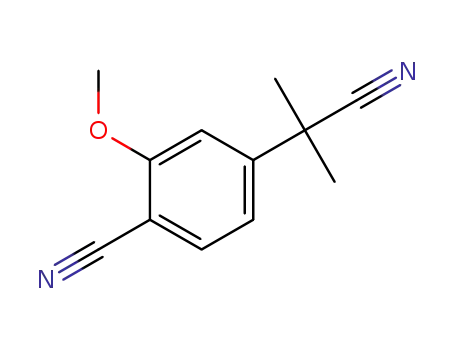 4-(2-cyanopropan-2-yl)-2-methoxybenzonitrile