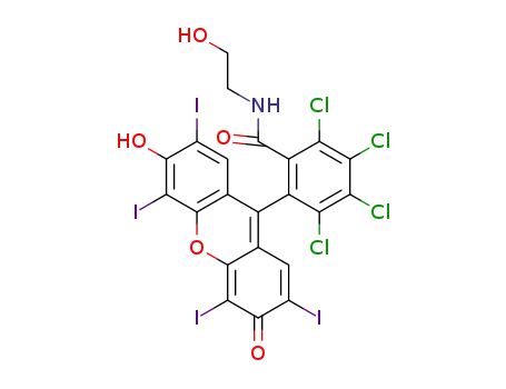 2,3,4,5-tetrachloro-6-(6-hydroxy-2,4,5,7-tetraiodo-3-oxo-3H-xanthen-9-yl)-N-(2-hydroxyethyl)-benzamide