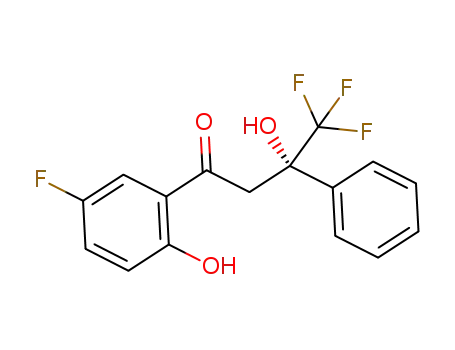 (S)-4,4,4-trifluoro-1-(5-fluoro-2-hydroxyphenyl)-3-hydroxy-3-phenylbutan-1-one
