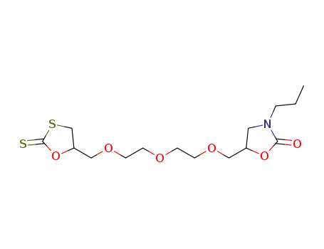 5-(6-oxathiolan-2-thione-2,5,8-trioxanonan-5-yl)-3-propyloxazolidin-2-one