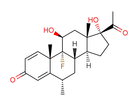 Pregna-1,4-diene-3,20-dione,9-fluoro-11,17-dihydroxy-6-methyl-, (6a,11b)-