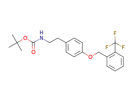 tert-butyl (4-((2-(trifluoromethyl)benzyl)oxy)phenethyl)carbamate