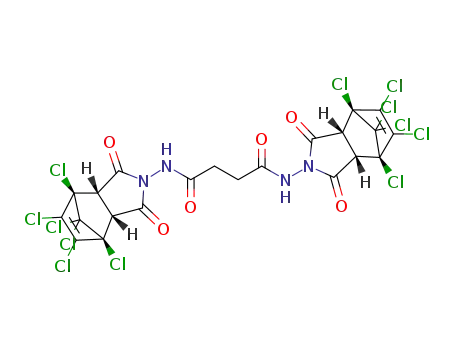 N1‑((3aR,7R,7aS)‑4,5,6,7,8,8‑hexachloro‑1,3‑dioxo‑1,3,3a,4,7,7a‑hexahydro‑2H‑4,7‑methanoisoindol‑2‑yl)‑N4‑((3aR,7S,7aS)‑4,5,6,7,8,8‑hexachloro‑1,3‑dioxo‑1,3,3a,4,7,7a‑hexahydro‑2H‑4,7‑methanoisoindol‑2‑yl)succinamide