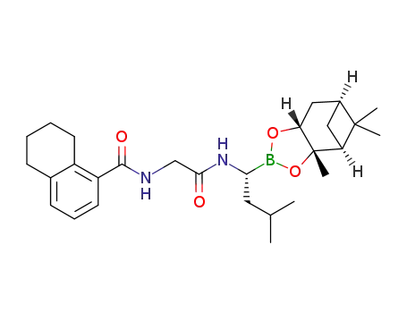 N-(2-(((R)-3-methyl-1-((3aS,4S,6S,7aR)-3a,5,5-trimethylhexahydro-4,6-methanobenzo[d][1,3,2]dioxaborol-2-yl)butyl)amino)-2-oxoethyl)-5,6,7,8-tetrahydronaphthalene-1-carboxamide