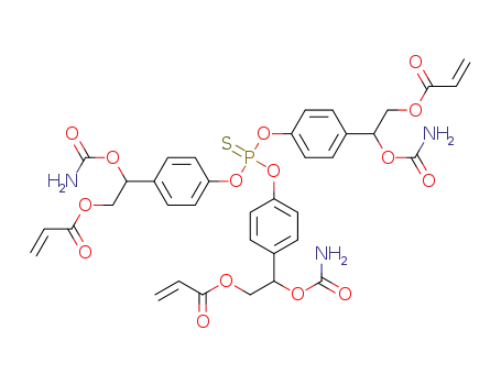 phosphorothioyltris(oxybenzene-4,1-diylcarbamoyloxyethane-2,1-diyl)trisacrylate