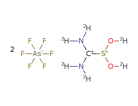 C(2)H6N2O2S(2+)*2AsF6(1-)