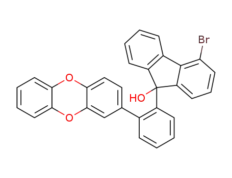 4-bromo-9-(2-(dibenzo[b,e][1,4]dioxin-2-yl)phenyl)-9H-fluoren-9-ol