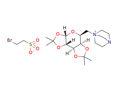 1-(((3aS,5S,5aR,8aR,8bS)-2,2,7,7-tetramethyltetrahydro-3aH-bis[1,3]dioxolo[4,5-b:4′,5′-d]pyran-5-yl)methyl)-4-aza-1-azoniabicyclo[2.2.2]octane bromoethanesulfonate
