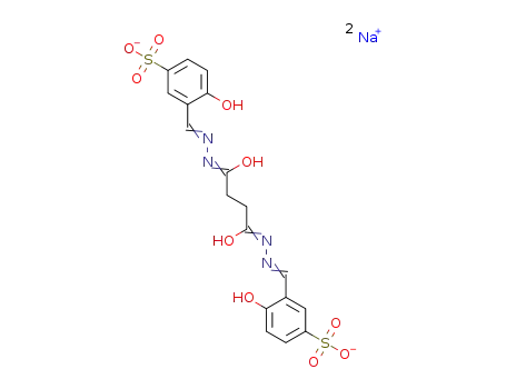 bis(sodium 3-formyl-4-hydroxybenzenesulfonate)succinylhydrazone