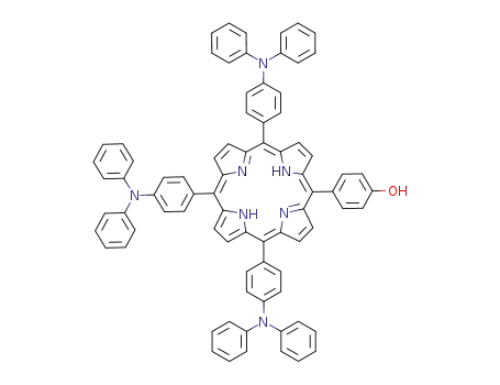 5-(4’-hydroxyphenyl)-10,15,20-tri(N,N-diphenylaminophenyl)porphyrin