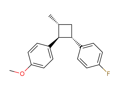 1-fluoro-4-((1S*,2S*,3R*)-2-(4-methoxyphenyl)-3-methylcyclobutyl)benzene