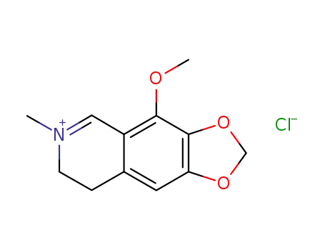 Molecular Structure of 10018-19-6 (7,8-dihydro-4-methoxy-6-methyl-1,3-dioxolo[4,5-g]isoquinolinium chloride)