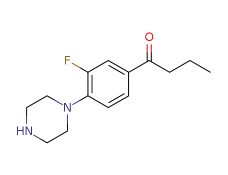 1-(3-fluoro-4-(piperazine-1-yl)phenyl)butane-1-one