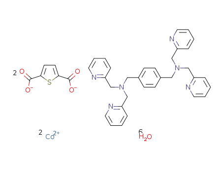poly{[Co2(thiophene-2,5-dicarboxylato)2(N,N’-(1,4-phenylenebis(methylene))bis(1-(pyridin-2-yl)-N-(pyridin-2-ylmethyl)methanamine))]·6H2O}