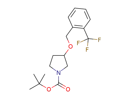 (±)-tert-butyl 3-((2-(trifluoromethyl)benzyl)oxy)pyrrolidine-1-carboxylate