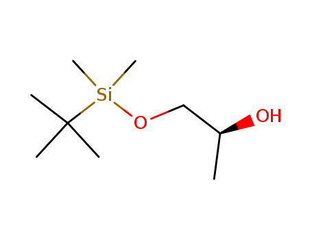 Molecular Structure of 113534-13-7 (2-Propanol, 1-[[(1,1-dimethylethyl)dimethylsilyl]oxy]-, (2S)- (9CI))