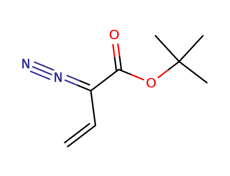 Molecular Structure of 132524-91-5 (3-Butenoic acid, 2-diazo-, 1,1-dimethylethyl ester)