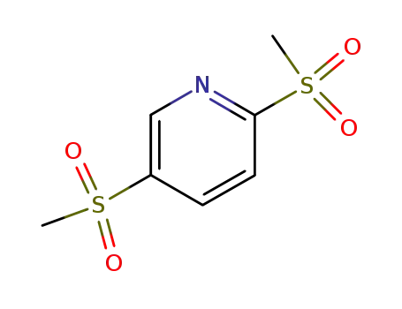 Molecular Structure of 85330-63-8 (2,5-BIS(METHYLSULFONYL)PYRIDINE)