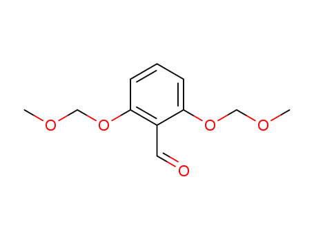 Molecular Structure of 79834-12-1 (Benzaldehyde, 2,6-bis(methoxymethoxy)-)