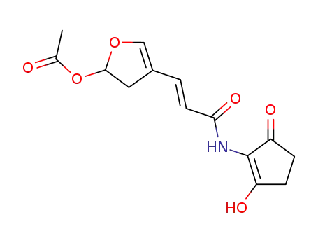 2-3'-2''-acetoxy-2'',3'',-dihydrofur-4''-ylacrylamido-3-hydroxy-2-cyclopenten-1-one