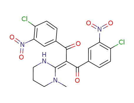 1,3-Bis-(4-chloro-3-nitro-phenyl)-2-(1-methyl-tetrahydro-pyrimidin-2-ylidene)-propane-1,3-dione