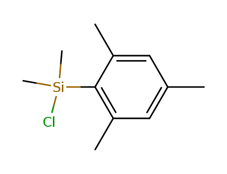 Molecular Structure of 111784-85-1 (Silane, chlorodimethyl(2,4,6-trimethylphenyl)-)