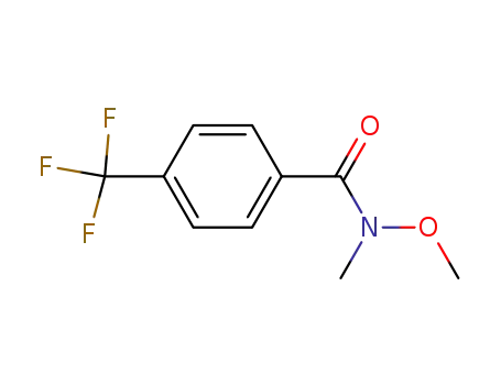 Molecular Structure of 116332-61-7 (N-Methoxy-N-methyl-4-(trifluoromethyl)benzamide)
