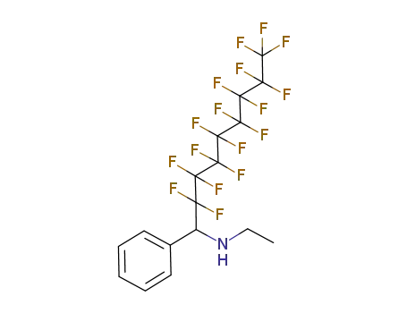 Molecular Structure of 118825-48-2 (Benzenemethanamine, N-ethyl-a-(heptadecafluorooctyl)-)