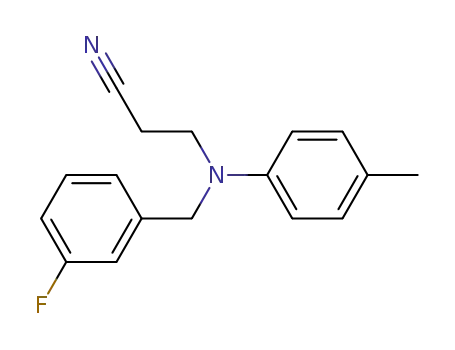 N-(2-cyanoethyl) N-(3-fluorobenzyl)-4-methylaniline