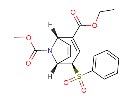 (1S,4R,5R)-4-Benzenesulfonyl-8-aza-bicyclo[3.2.1]octa-2,6-diene-2,8-dicarboxylic acid 2-ethyl ester 8-methyl ester