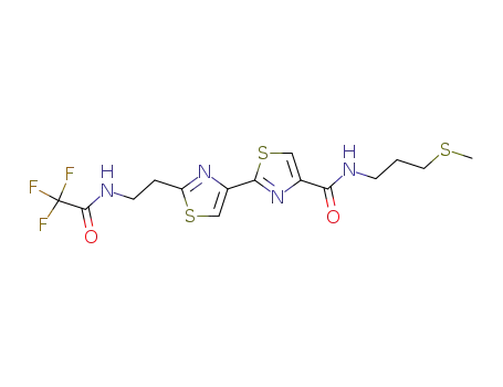 methyl 3-<2'-<2-(trifluoroacetamido)ethyl>-2,4'-bithiazole-4-carboxamido>propyl sulfide