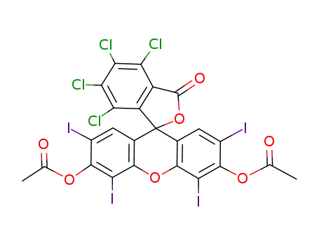 Molecular Structure of 61738-01-0 (ROSE BENGAL DIACETATE)