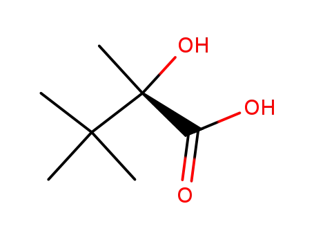 Molecular Structure of 918-10-5 (Butanoic acid, 2-hydroxy-2,3,3-trimethyl-, (2S)-)