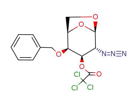 1,6-Anhydro-2-azido-4-O-benzyl-2-desoxy-3-O-trichloracetyl-β-D-galactopyranose