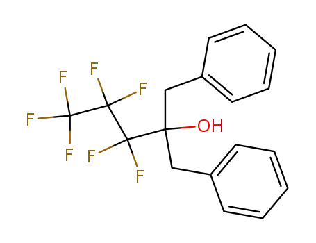 Molecular Structure of 112631-03-5 (Benzeneethanol, a-(heptafluoropropyl)-a-(phenylmethyl)-)