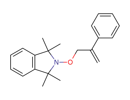 Molecular Structure of 93066-52-5 (1H-Isoindole,
2,3-dihydro-1,1,3,3-tetramethyl-2-[(2-phenyl-2-propenyl)oxy]-)