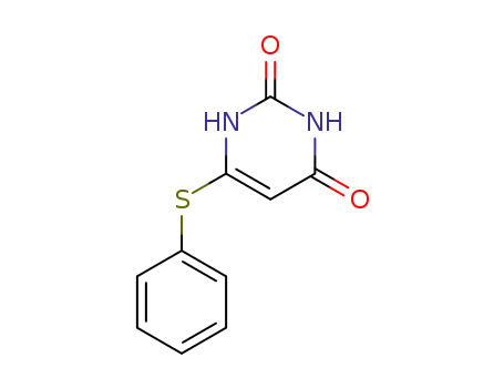 Molecular Structure of 15422-05-6 (6-(phenylsulfanyl)pyrimidine-2,4(1H,3H)-dione)