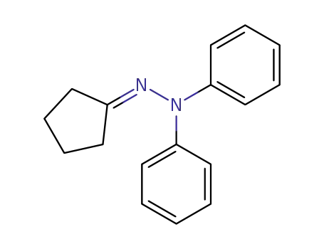 Molecular Structure of 39672-00-9 (Cyclopentanone, diphenylhydrazone)
