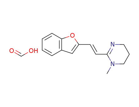 1-methyl-2-<(2-benzofuryl)vinyl>-1,4,5,6-tetrahydropyrimidine formate