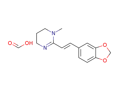 1-methyl-2-<2-(3,4-methylenedioxyphenyl)vinyl>-1,4,5,6-tetrahydropyrimidine formate