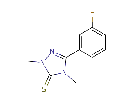 5-(3-fluorophenyl)-2,4-dihydro-2,4-dimethyl-3H-1,2,4-triazole-3-thione