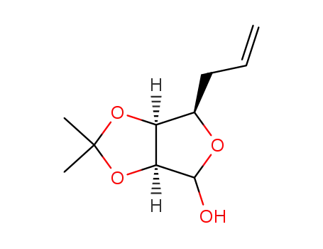 5,6,7-trideoxy-2,3-O-isopropylidene-α,β-D-lyxo-hept-6-enofuranose