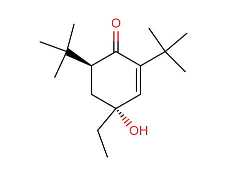 (4R,6S)-2,6-Di-tert-butyl-4-ethyl-4-hydroxy-cyclohex-2-enone