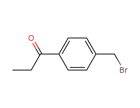 Molecular Structure of 95889-09-1 (1-Propanone, 1-[4-(bromomethyl)phenyl]-)