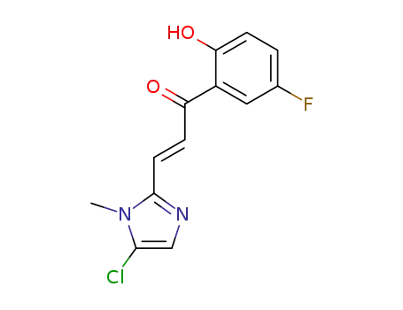 (E)-3-(5-Chloro-1-methyl-1H-imidazol-2-yl)-1-(5-fluoro-2-hydroxy-phenyl)-propenone