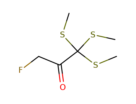 3-Fluoro-1,1,1-tris-methylsulfanyl-propan-2-one