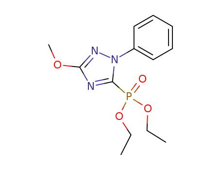 1-phenyl-3-methoxy-1H-1,2,4-triazol-5-ylphosphonic acid, diethyl ester
