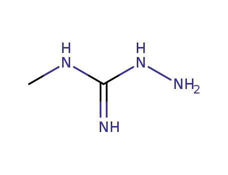 Molecular Structure of 31106-59-9 (Hydrazinecarboximidamide,N-methyl-)